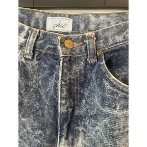 Vintage Chic Jeans Womens Size 10 Stone Wash High Rise Mom Jeans Tapered Leg 80s